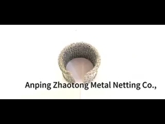 純織物 ステンレス鋼 編み物 ワイヤ Mesh ロール サイズ 銀 黄色