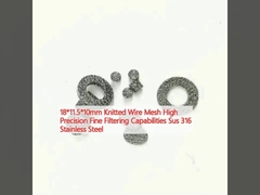 18*11.5*10mm ニットワイヤ・メッシュ 高精度 精細なフィルタリング能力 Sus 316ステンレス鋼