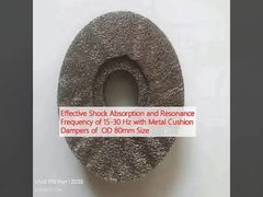 効果的ショック吸収と共鳴周波数 15-30 Hz OD 80mm サイズの金属クッションダムパー