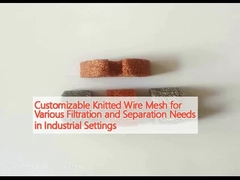 工業環境における様々なフィルタリングと分離ニーズのために,カスタマイズ可能な編織ワイヤーメッシュ