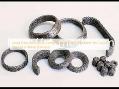 液体フィルターのための圧縮編織ワイヤ網 14 X 10mm 直径