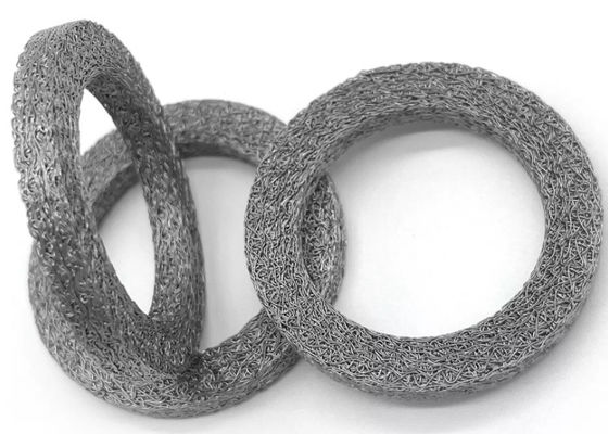 白と銀の編み布のフィルター 酸とアルカリ抵抗とサンプル