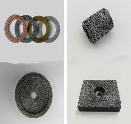 厚さ 10mm 圧縮 編み物 ステンレス スチール ワイヤー メッシュ 化学工業用