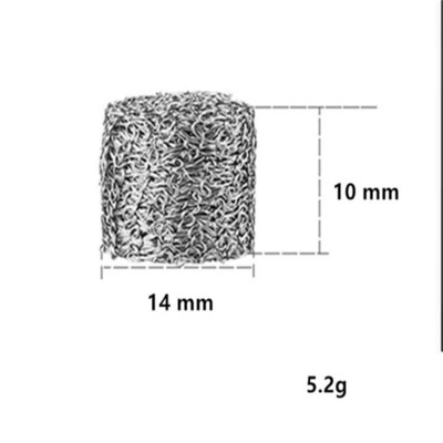 石油フィルターのための圧縮された黄色い編まれた金網のガスケットDia 50mm