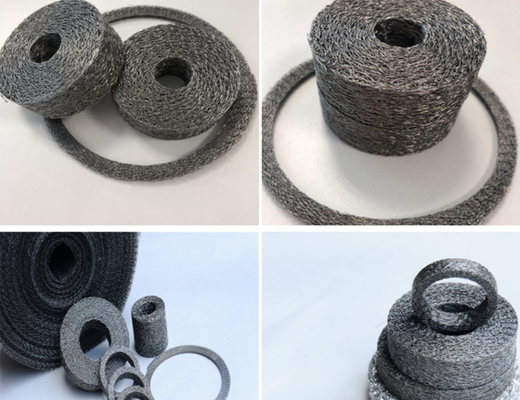 自動車マフラーのための60*40*20mm編まれた金網のガスケット耐震性の30mm