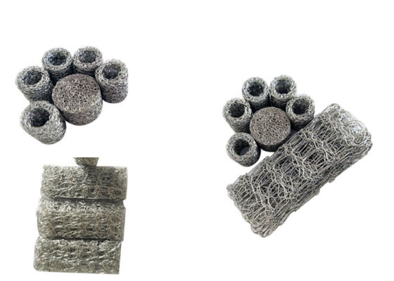 柔軟な 20*60mm 圧縮ニットワイヤーメッシュは、産業用途で優れた濾過と構造安定性を提供します