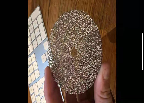 2*2mmの丸い穴とサンプルを持つ工業用編織ワイヤーメッシュフィルター